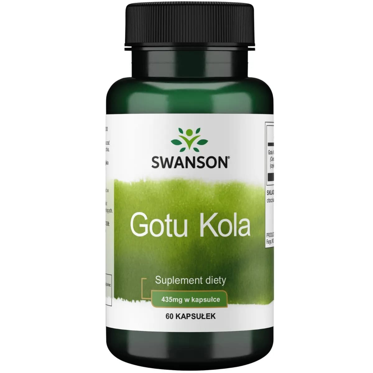 Swanson Gotu Kola 435 mg 60 kapsułek - zdjęcie 1