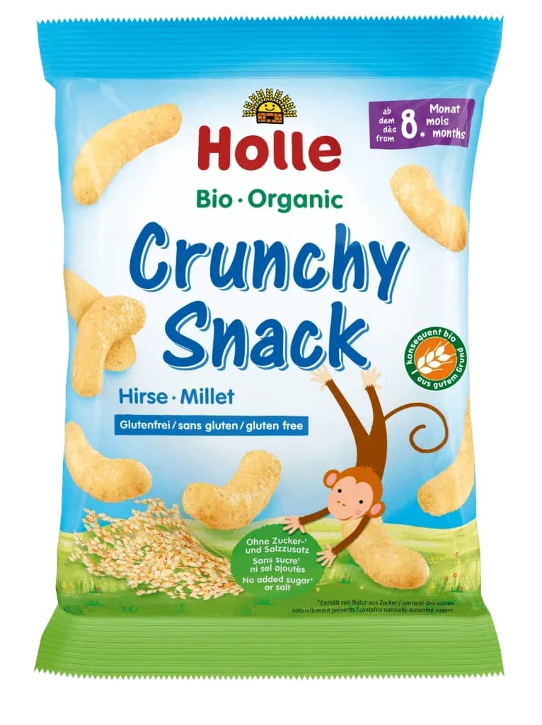 Holle Chrupki Jaglane Bez Dodatku Cukrów Bezglutenowe Od 8 Msc BIO 25 g - zdjęcie 1