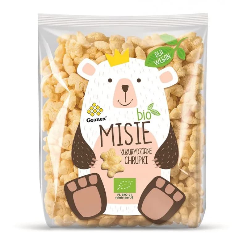 Granex Chrupki Kukurydziane Misie BIO 80 g - zdjęcie 1