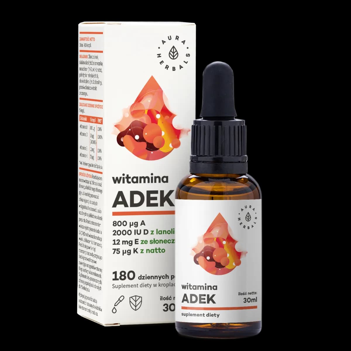 Aura Herbals ADEK 30 ml w kroplach - zdjęcie 1