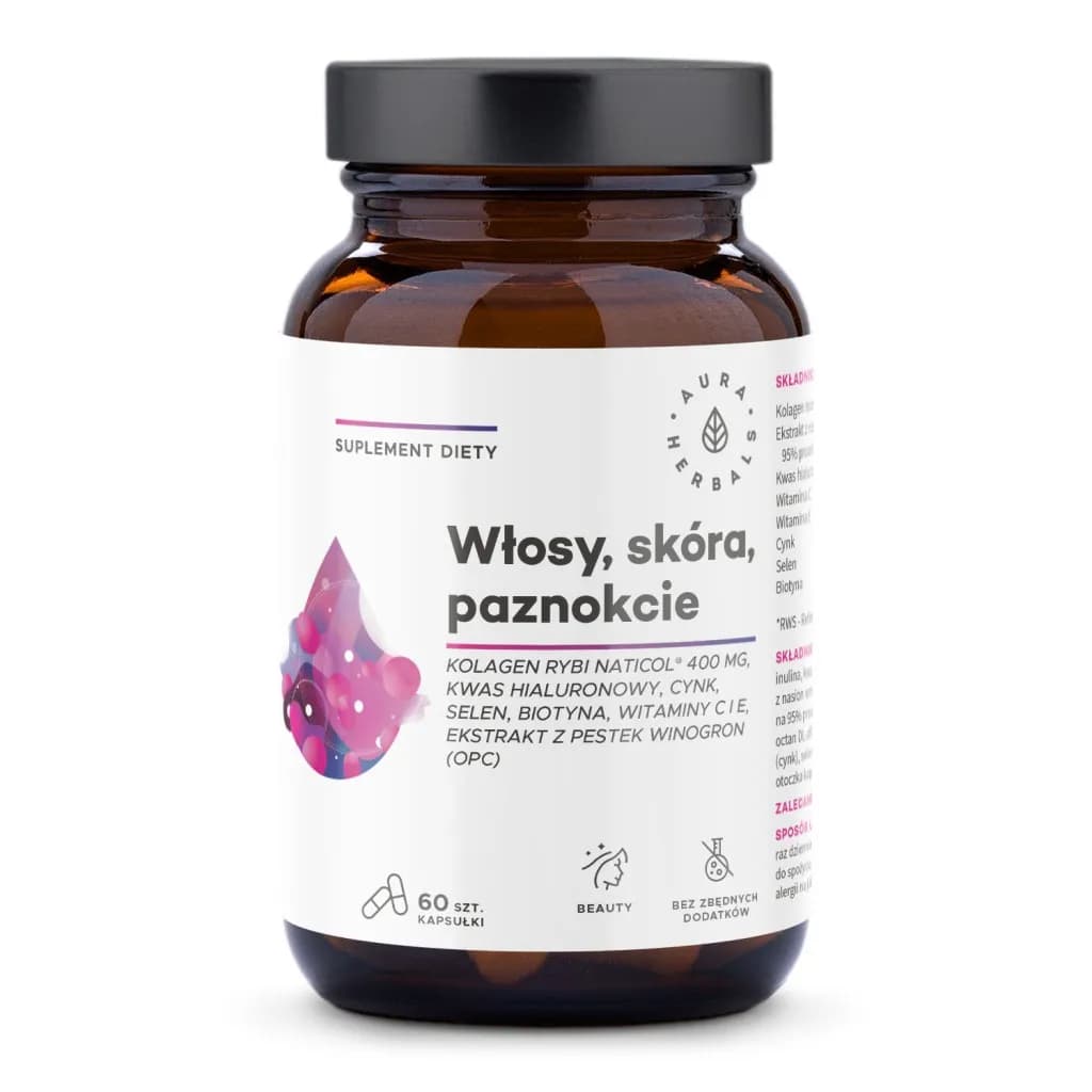 Aura Herbals Kolagen Rybi NatiCol® 800mg 60 kapsułek - zdjęcie 1