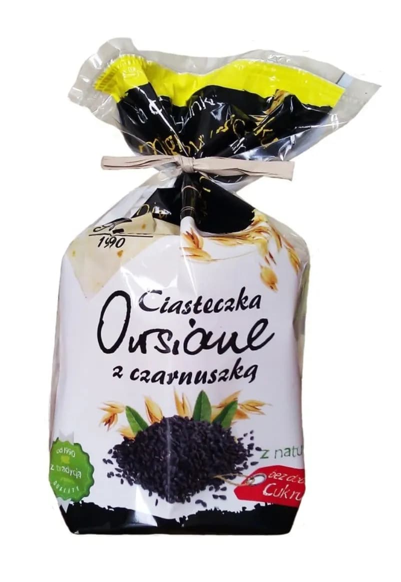 ANIA Ciasteczka owsiane z czarnuszką bez cukru 150 g - zdjęcie 1