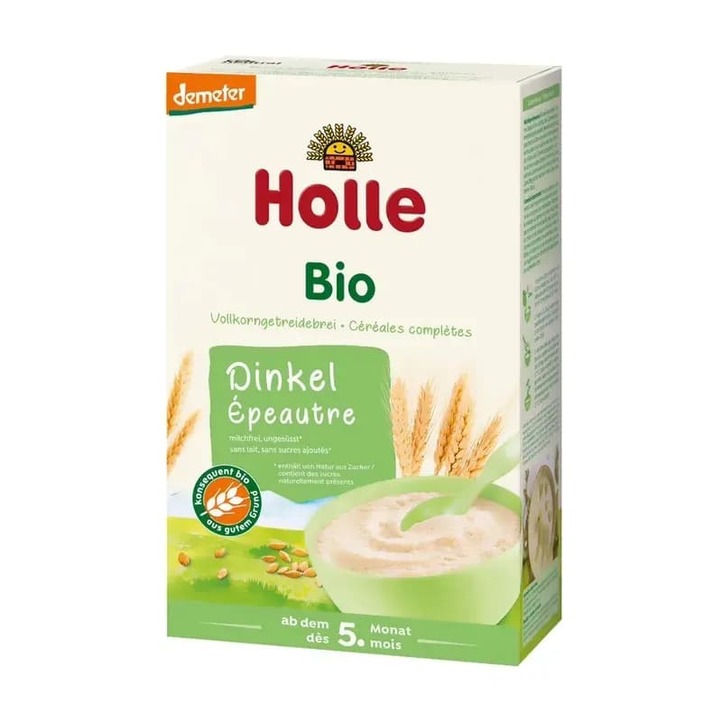 Holle Kaszka Orkiszowa Pełnoziarnista Bez Dod. Cukrów Od 5 Msc Demeter 250g - zdjęcie 1