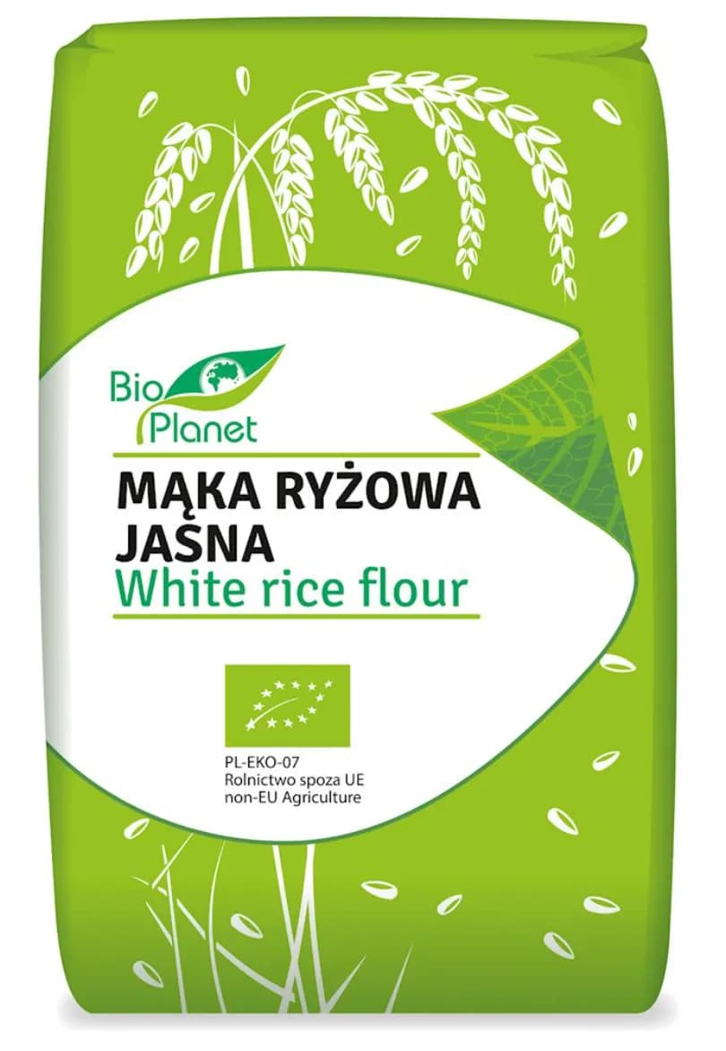 Bio Planet Mąka Ryżowa Jasna BIO 500 g - zdjęcie 1