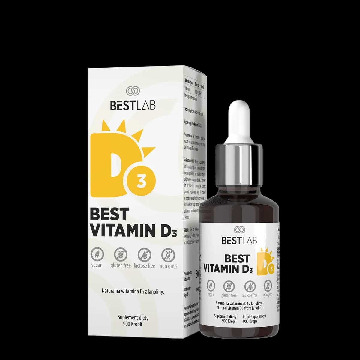 Best Lab Best Vitamin D3 900 kropli 450 porcji - zdjęcie 1