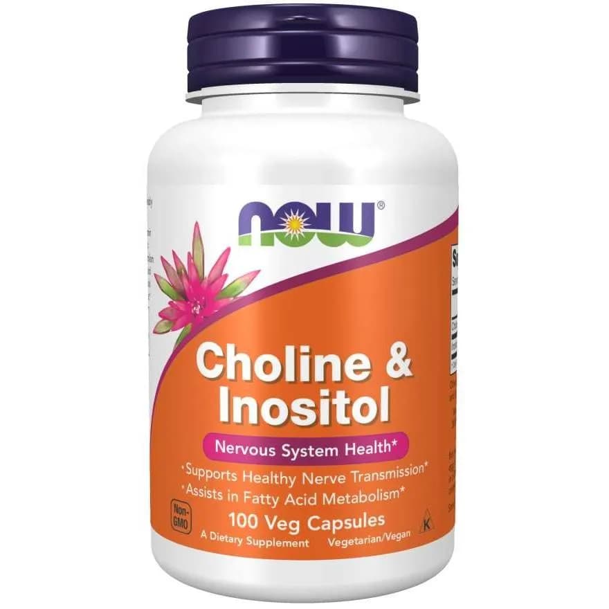 Now Foods Cholina i Inozytol 500 mg 100 kapsułek - zdjęcie 1