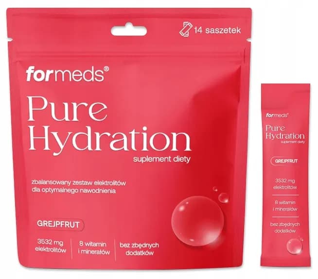Formeds Pure Hydration elektrolity o smaku grejpfrutowym 14 saszetek - zdjęcie 1
