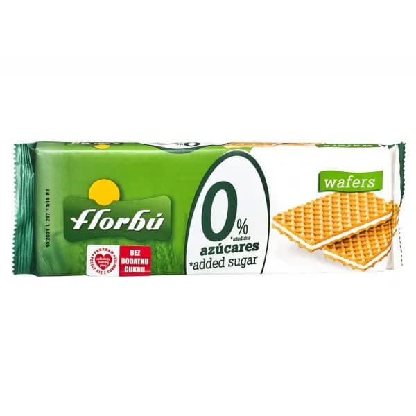 FLORBU Wafelki nadziewane bez dodatku cukru 150g - zdjęcie 1