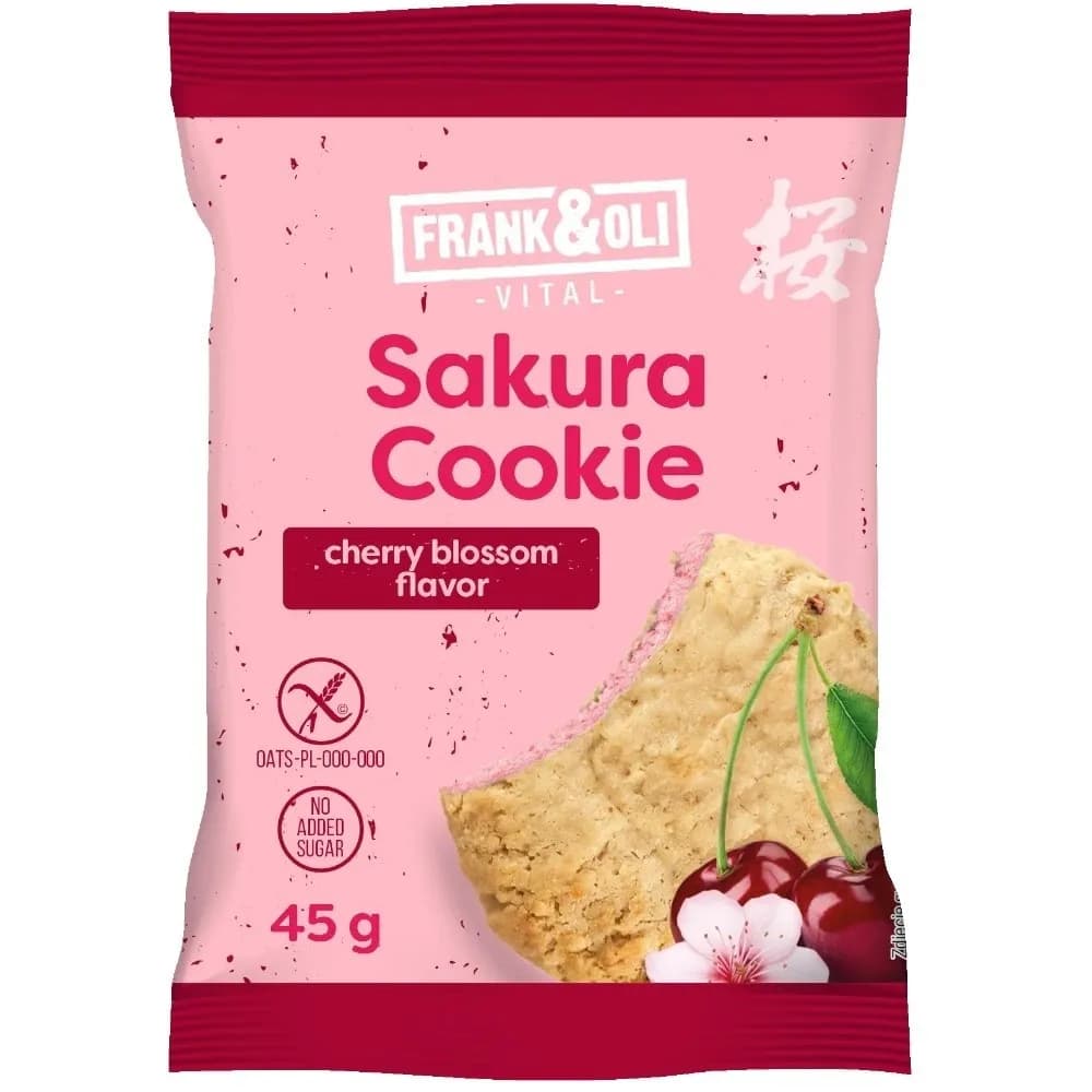 Frank&Oli Sakura Cookie wiśnia 45 g - zdjęcie 1