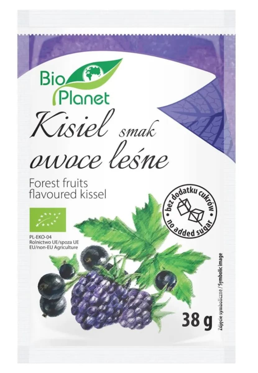 Bio Planet Kisiel O Smaku Owoców Leśnych Z Owocami Jagodowymi BIO 38 g - zdjęcie 1