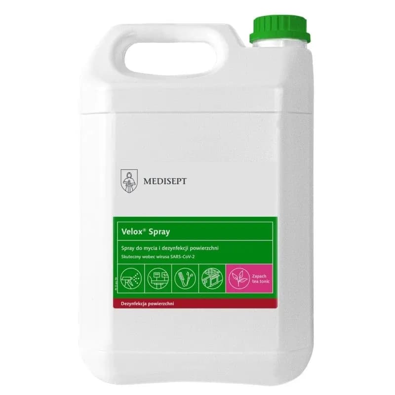 Medisept Velox płyn do mycia i dezynfekcji powierzchni Tea Tonic 5 L - zdjęcie 1