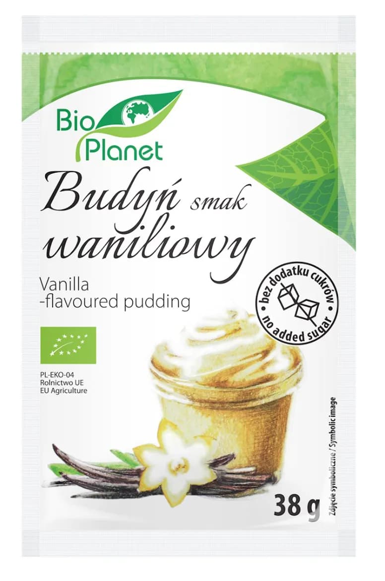 Bio Planet Budyń O Smaku Waniliowym BIO 38 g - zdjęcie 1