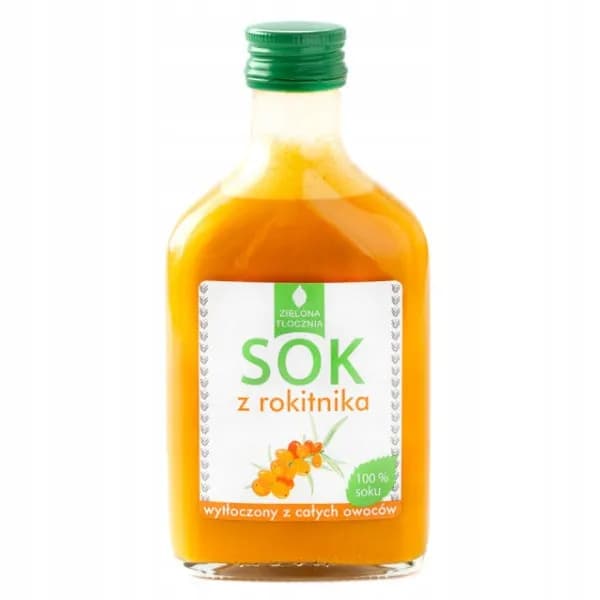Zielona Tłocznia Sok z rokitnika 100% 200ml - zdjęcie 1