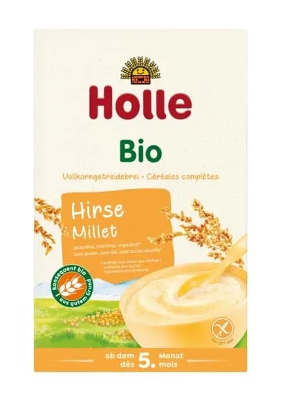 Holle Kaszka Jaglana Pełnoziarnista Bez Dod. Cukrów Bezgl. Od 5 Msc 250 g - zdjęcie 1