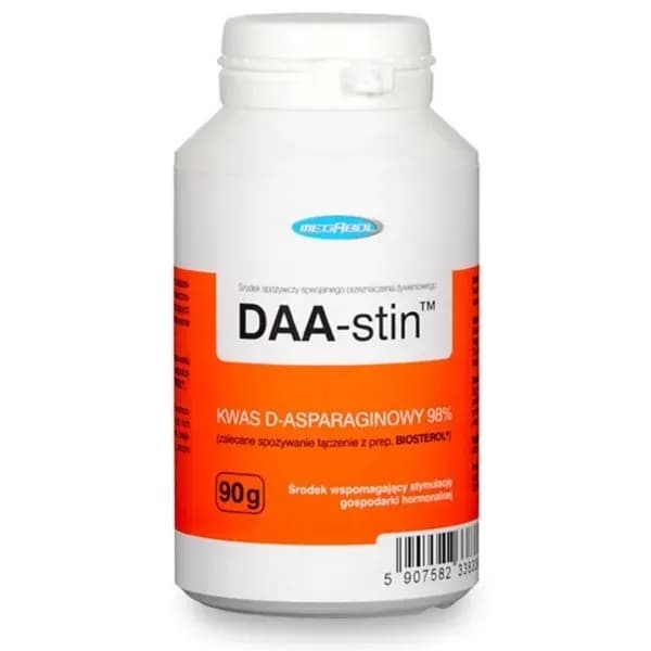 Megabol DAA-Stin (kwas d-asparaginowy) proszek 90 g - zdjęcie 1