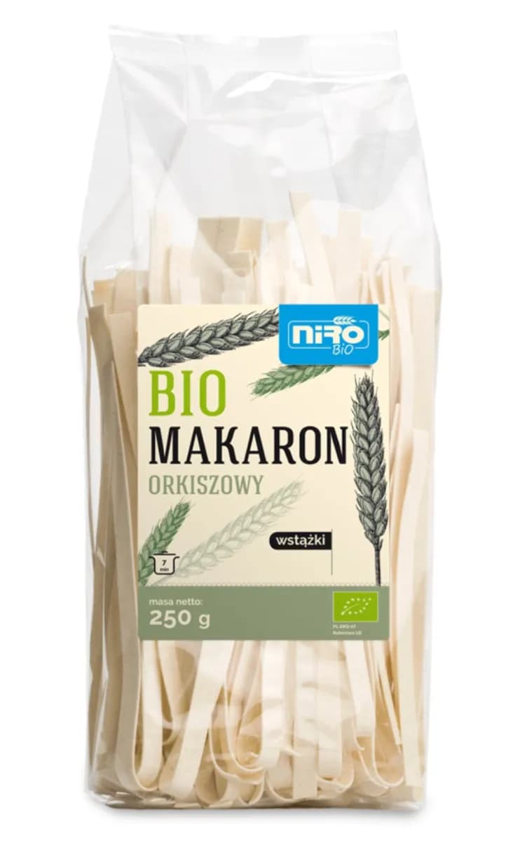 Niro Makaron Orkiszowy Wstążki BIO 250 g - zdjęcie 1