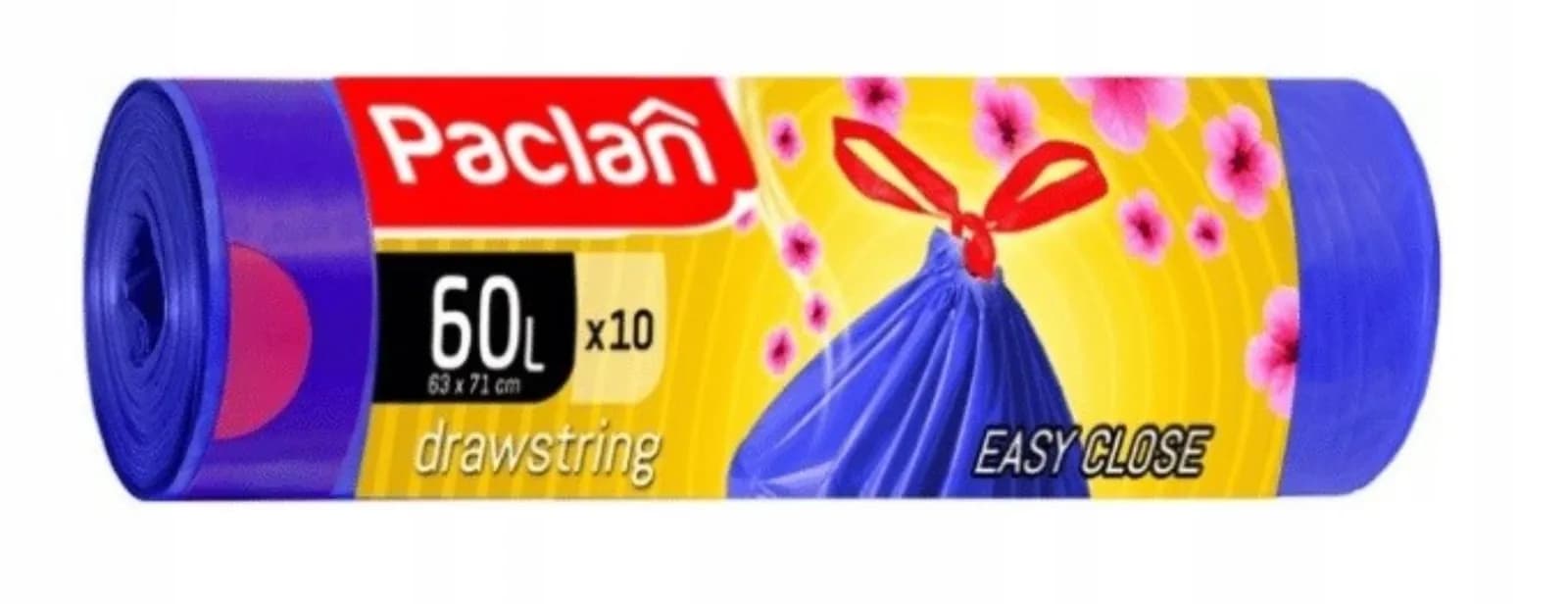 Paclan Worki z taśmą zapachowe 60L 10 sztuk - zdjęcie 1