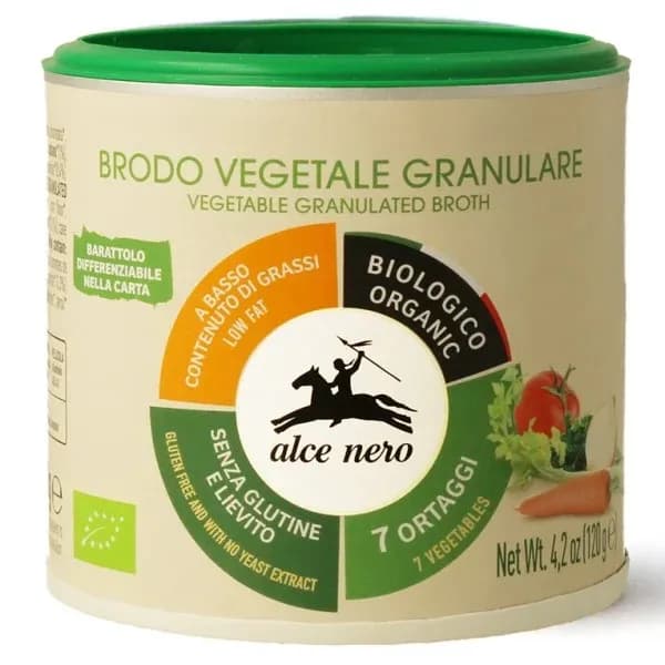 Alce Nero Bulion Warzywny Granulowany Bezglutenowy BIO 120 g - zdjęcie 1