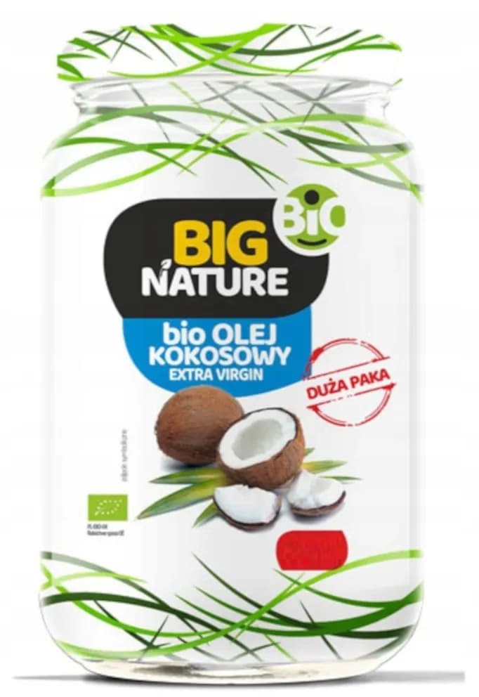 Big Nature Olej kokosowy extra virgin bio 900 ml - zdjęcie 1