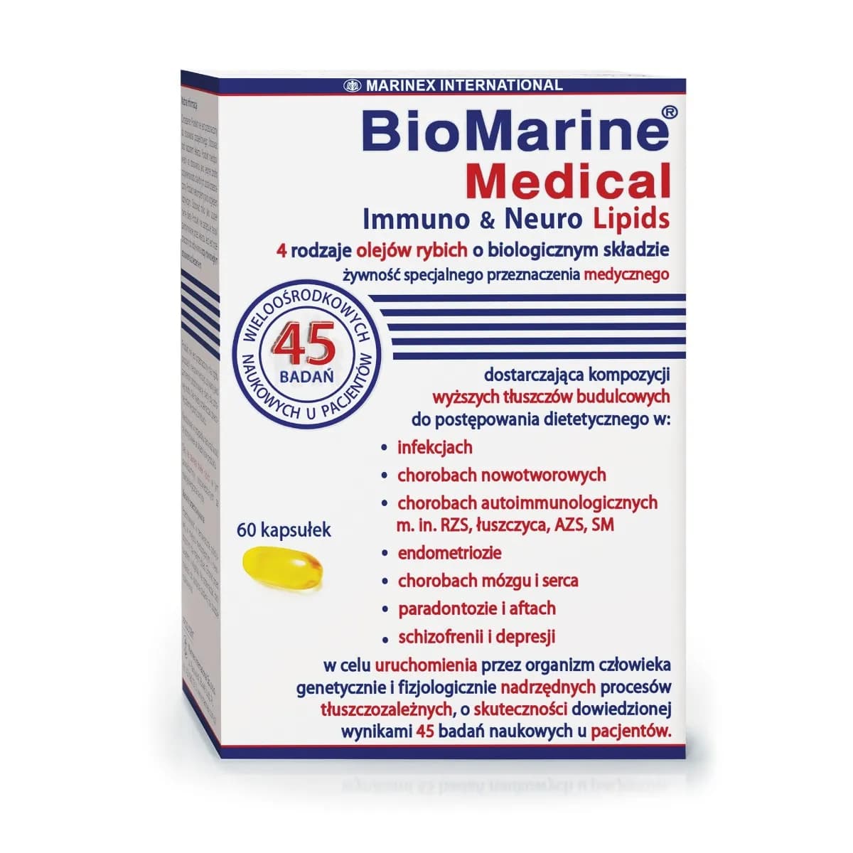 BioMarine® Medical Immuno & Neuro Lipids 60 kapsułek - zdjęcie 1