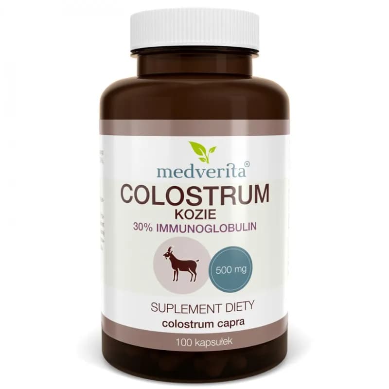 Medverita Colostrum Kozie 500 mg 100 kapsułek - zdjęcie 1