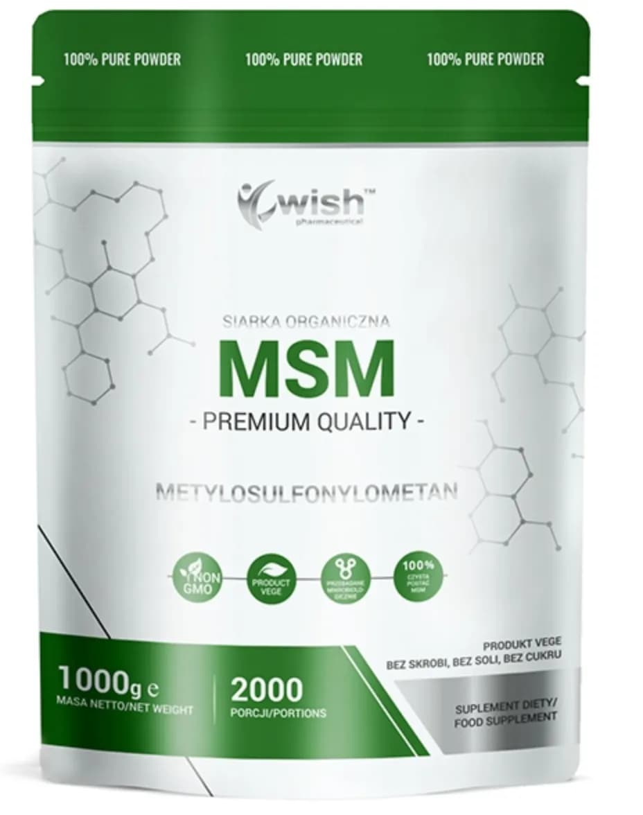 Wish MSM Siarka Organiczna 1kg - zdjęcie 1