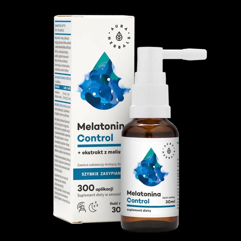 Aura Herbals Melatonina Control + Melisa 30 ml - zdjęcie 1