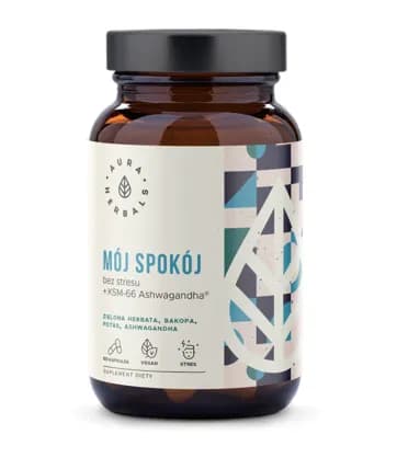 Aura Herbals Mój Spokój, bez stresu + Ashwagandha KSM-66 60 kapsułek - zdjęcie 1