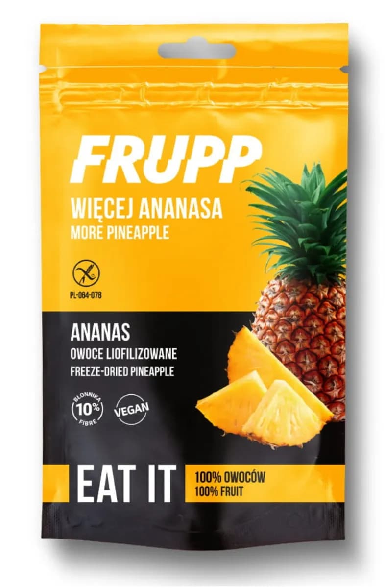 Celiko Frupp Ananas Liofilizowany Bezglutenowy 15 g - zdjęcie 1