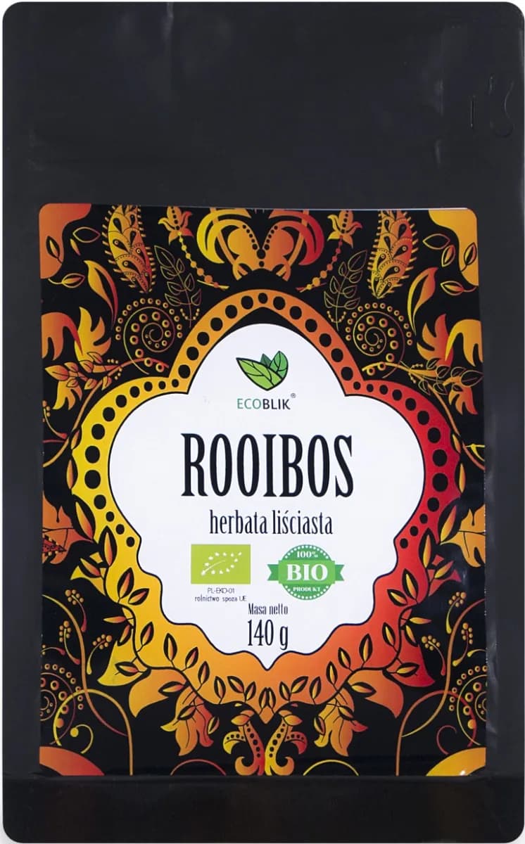 EcoBlik Herbata ekologiczna liściasta ROOIBOS 140 g - zdjęcie 1