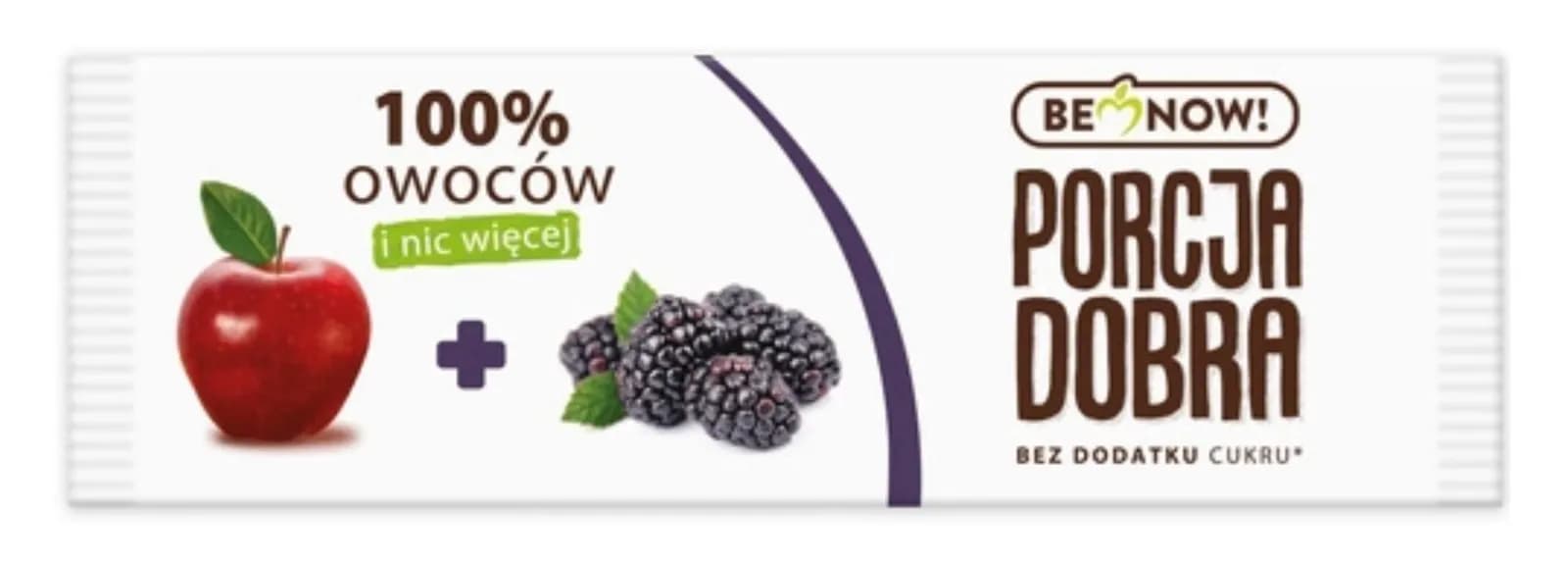 Porcja Dobra Przekąska Jabłkowo-Jeżynowa Bez Dodatku Cukru 16 g - zdjęcie 1