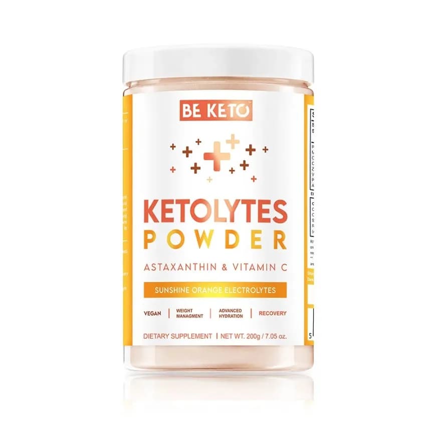 BeKeto Elektrolity Ketolytes w Proszku - Słoneczna Pomarańcza 200g - zdjęcie 1