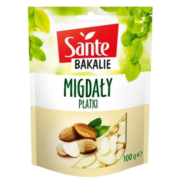 Sante Bakalia Migdały Płatki 100g - zdjęcie 1