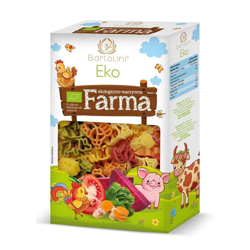 Bartolini Makaron Semolinowy Z Warzywami Dla Dzieci Farma 250 g - zdjęcie 1