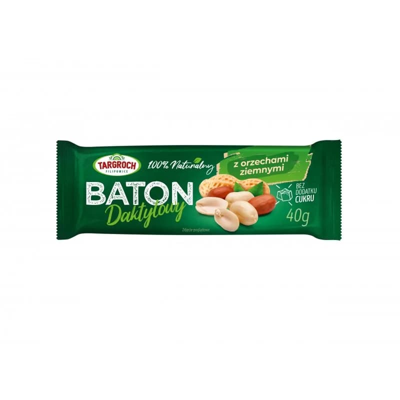 Targroch Baton daktylowy z orzechami ziemnymi 40 g - zdjęcie 1