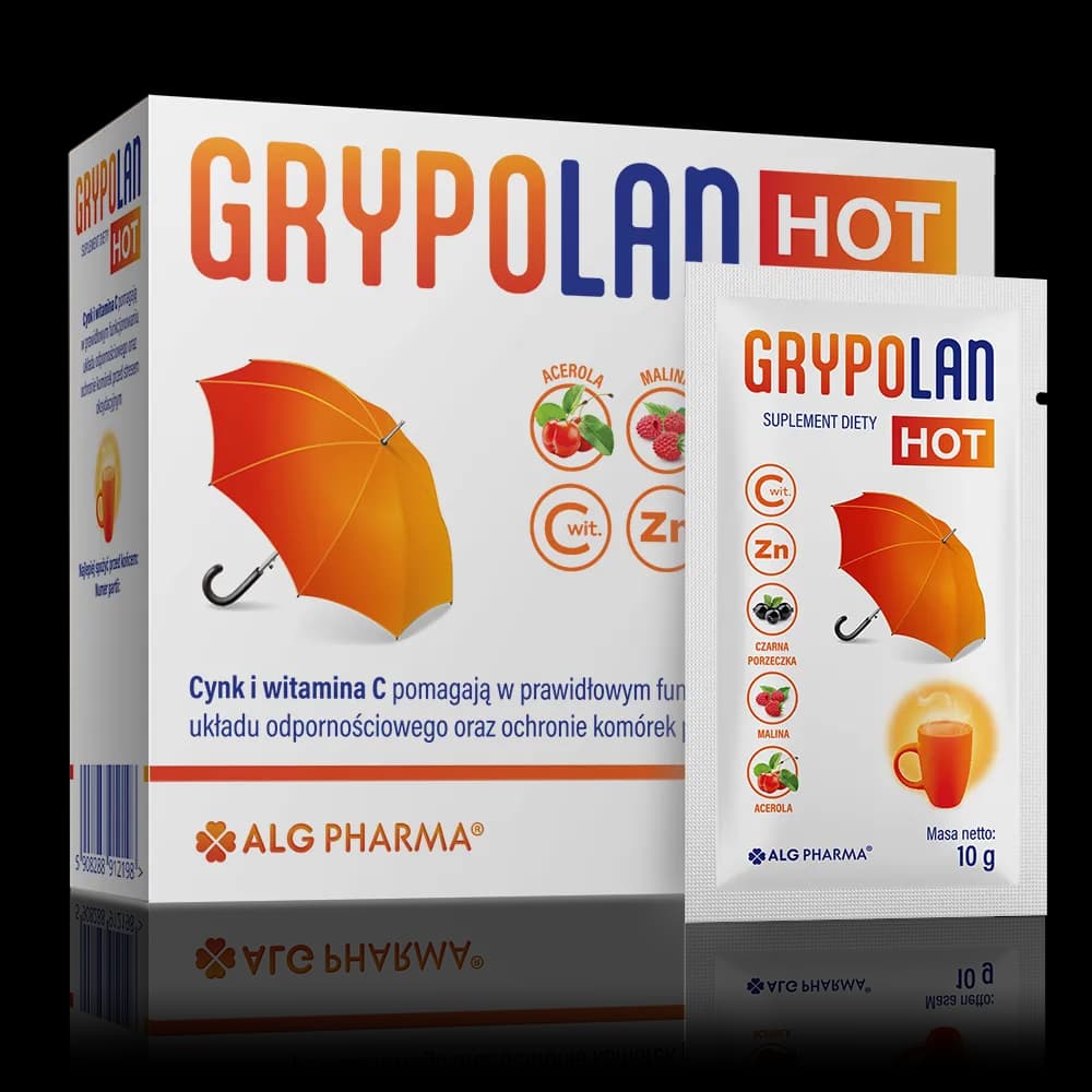 Alg Pharma Grypolan HOT 10 saszetek - zdjęcie 1