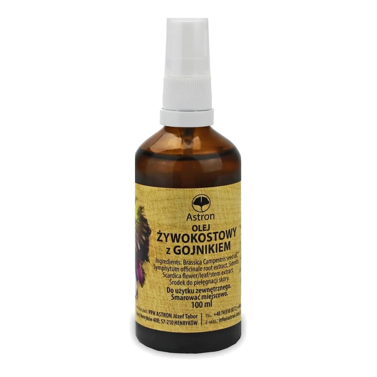 Astron Olej Żywokostowy z Gojnikiem 100 ml - zdjęcie 1