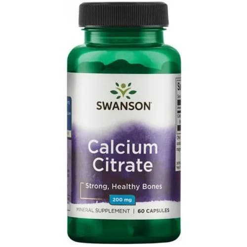 Swanson Calcium Citrate (Cytrynian wapnia) 200mg 60 kapsułek - zdjęcie 1