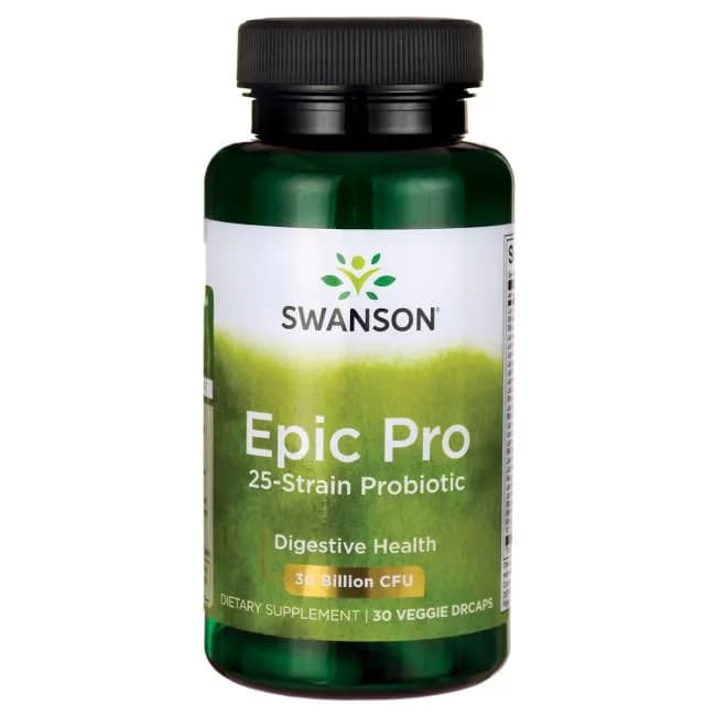 Swanson Epic-Pro 25-Strain Probiotic (probiotyk 25 szczepów) 30 kapsułek wegańskich - zdjęcie 1