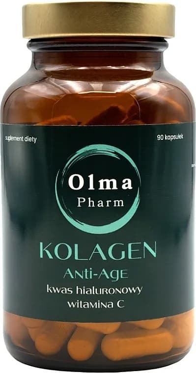 Olma Pharm KOLAGEN ANTI-AGE Kwas hialuronowy Witamina C 90 kapsułek - zdjęcie 1