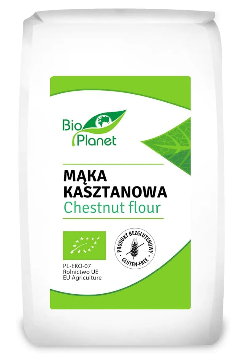 Bio Planet Mąka Kasztanowa Bezglutenowa BIO 400 g - zdjęcie 1