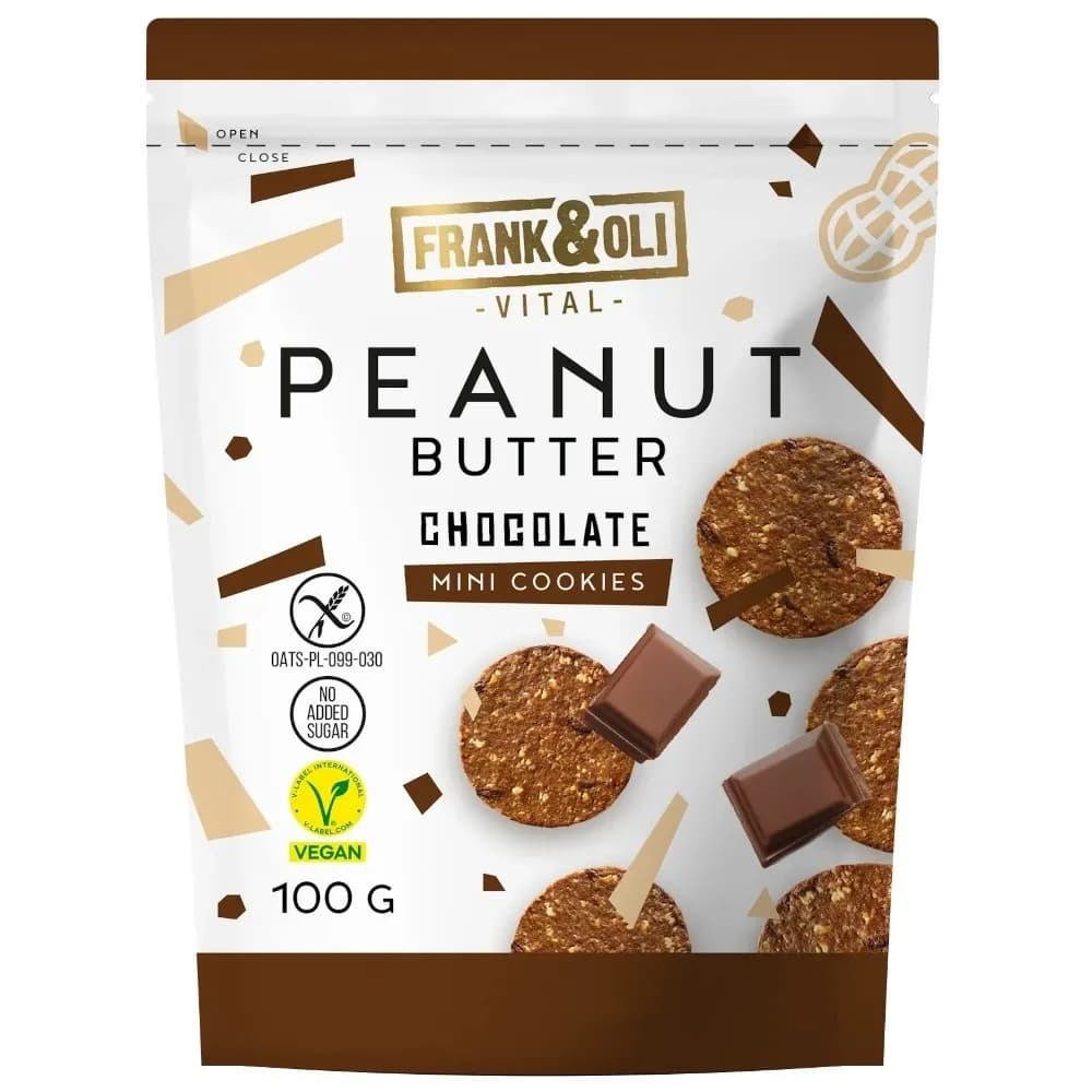 Frank&Oli Mini Cookies Peanut Butter Chocolate 100 g - zdjęcie 1
