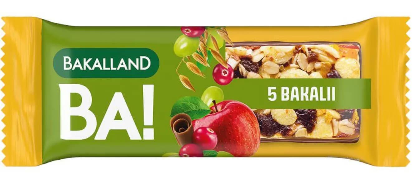 Bakalland Ba! Baton zbożowy 5 bakalii 40 g - zdjęcie 1