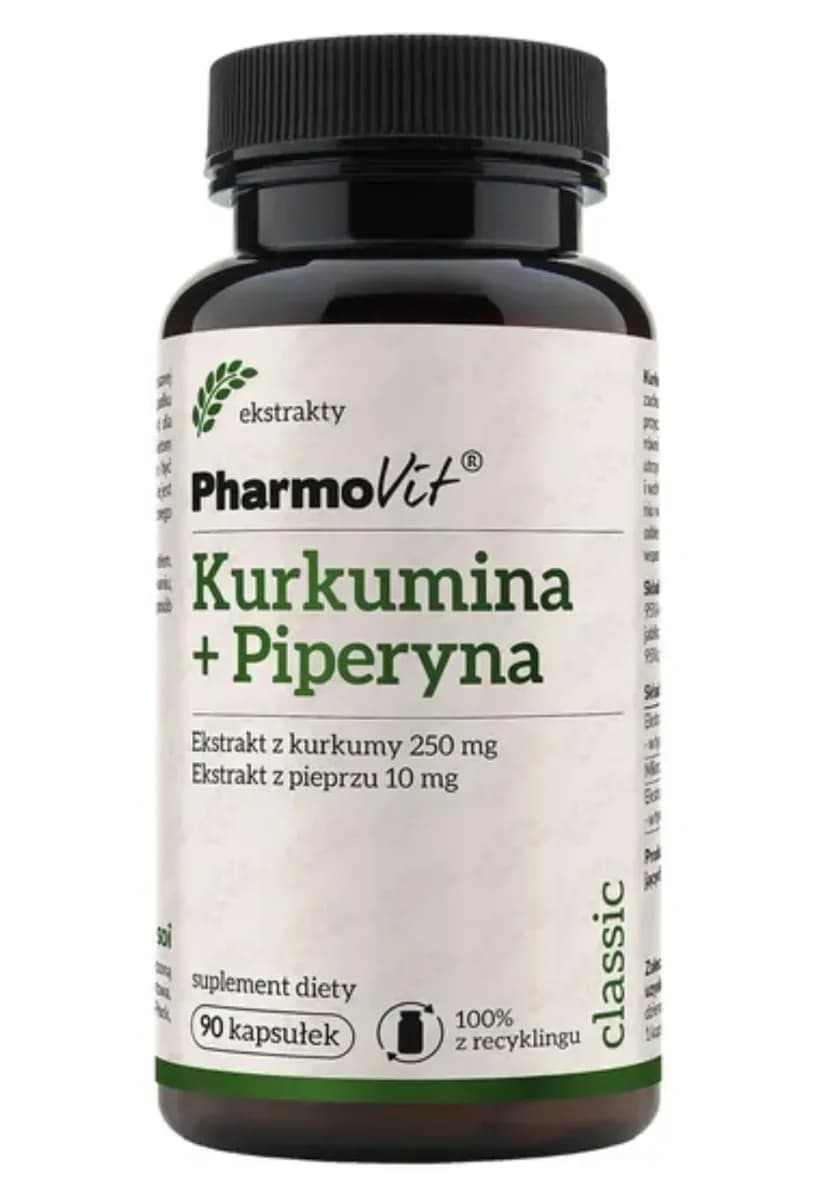 Pharmovit Kurkumina + piperyna 90 kapsułek - zdjęcie 1