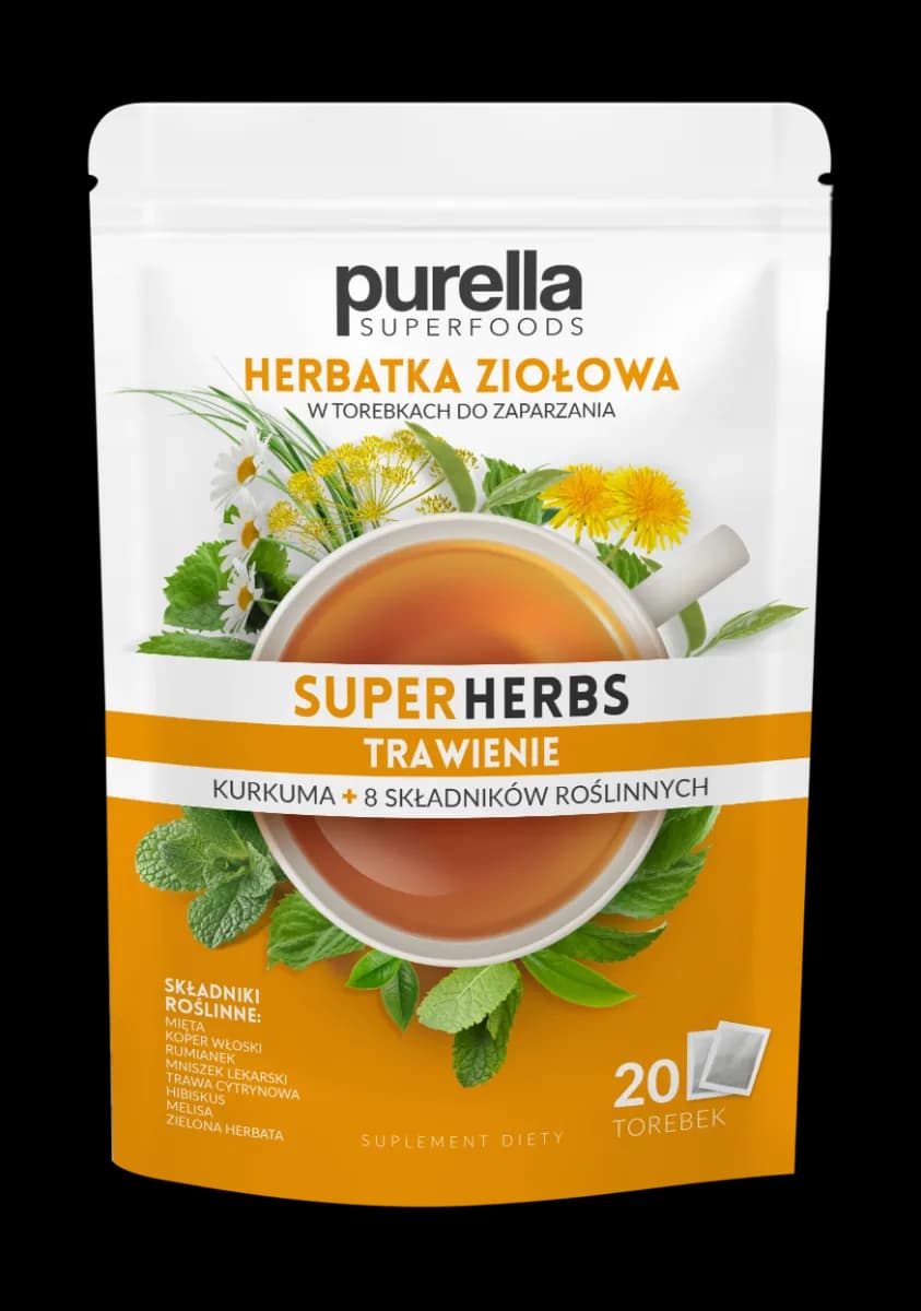 Purella SuperHerbs Herbatka Ziołowa Trawienie 20 x 1,75 g - zdjęcie 1