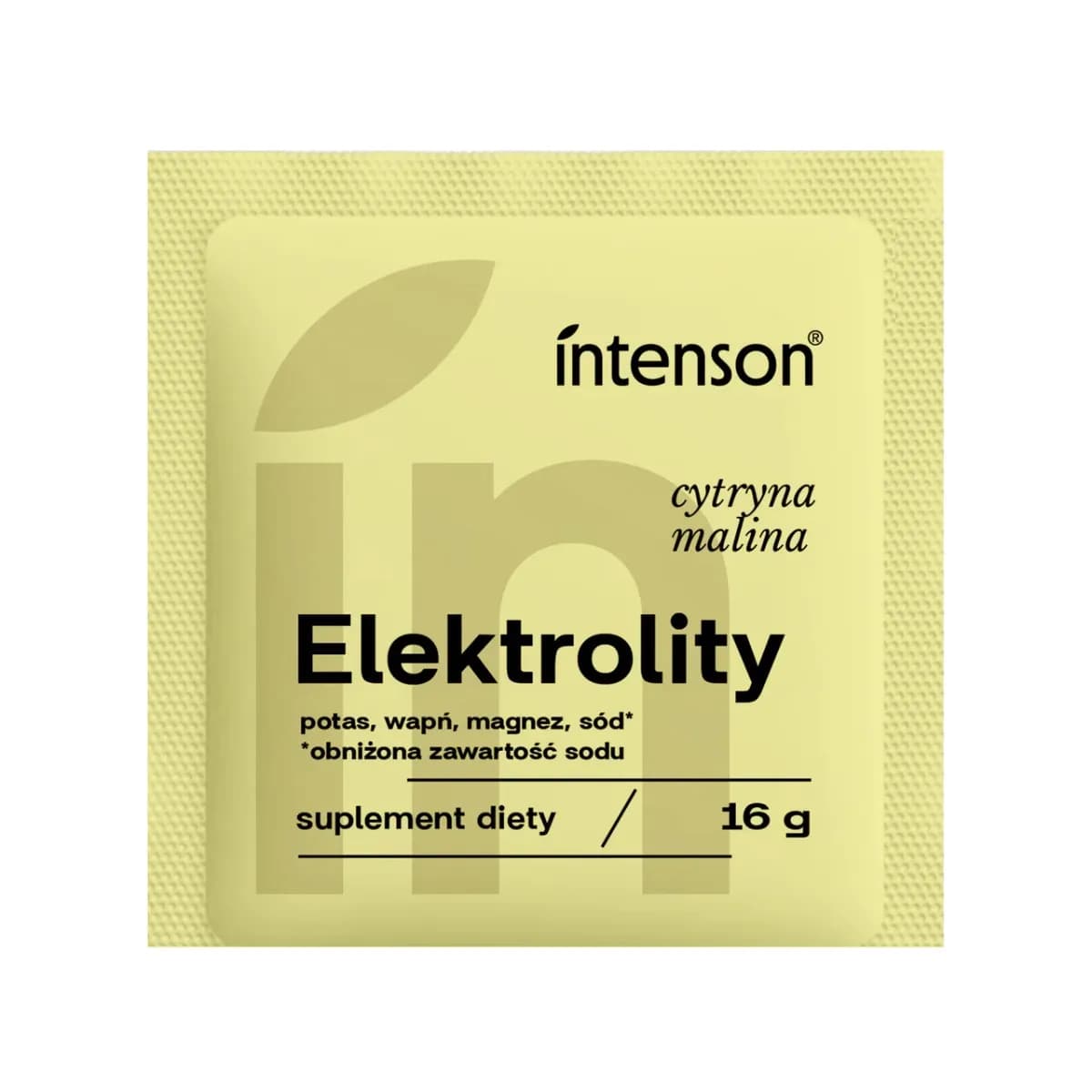 Intenson Elektrolity 16 g o smaku cytryna-malina - zdjęcie 1
