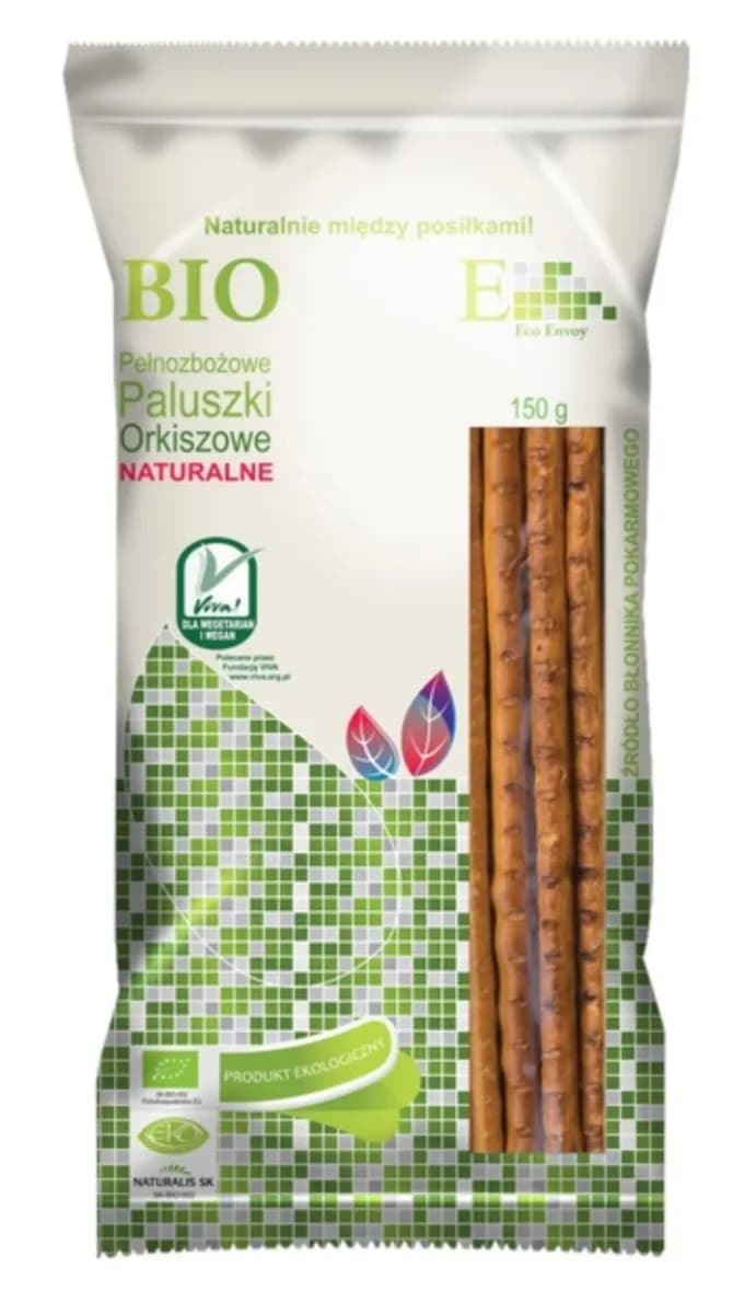 Envoy Paluszki Orkiszowe Pełnoziarniste Naturalne BIO 150 g - zdjęcie 1