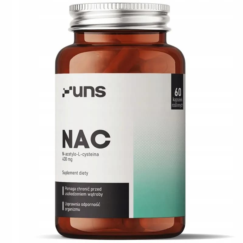 UNS NAC N-acetylo-L-cysteina 400 mg 60 vege kapsułek - zdjęcie 1