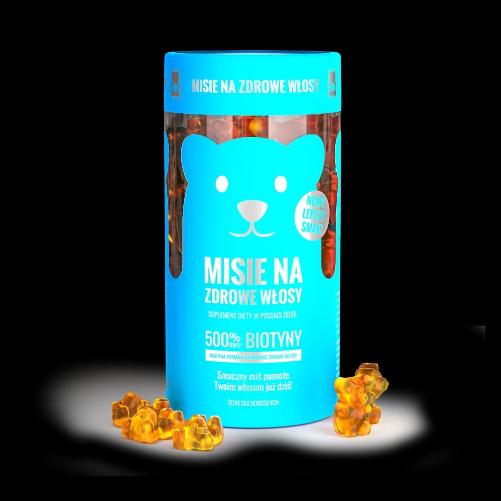 Noble Health Misie na zdrowe włosy 60 żelek - zdjęcie 1