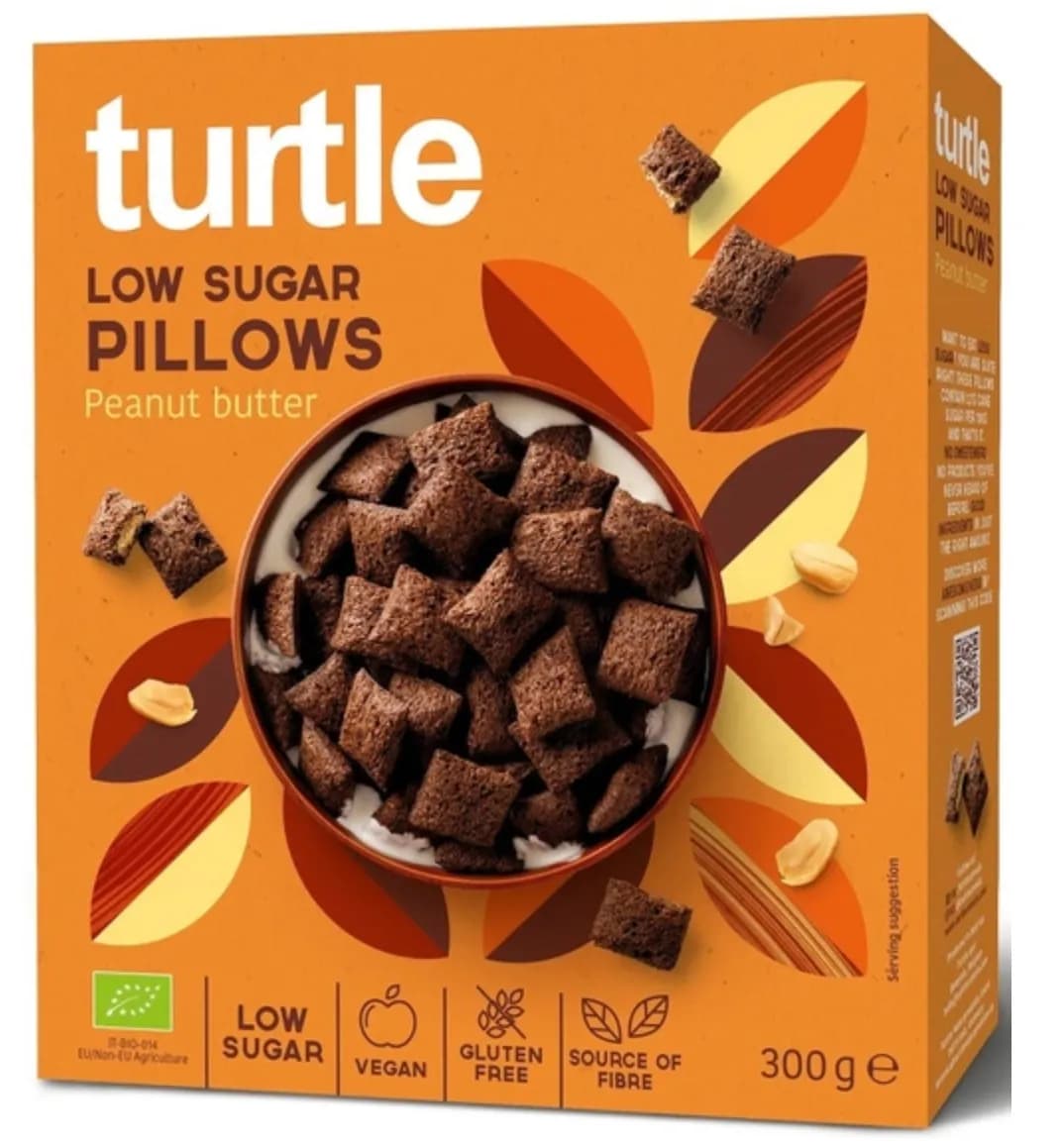 Turtle Poduszki Zbożowe Z Kremem Z Orzeszków Ziemnych BIO 300 g - zdjęcie 1